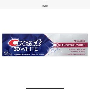 🌊3/$15~Crest 3D White Toothpaste, (Glamorous White)